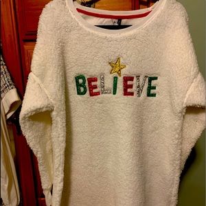 Soft fleece sleep/sweat shirt/dress